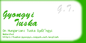 gyongyi tuska business card